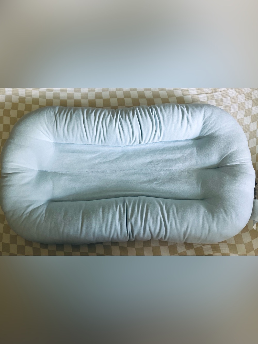 Light Blue Infant Lounger Fitted Sheet - Breathable Soft Fabric